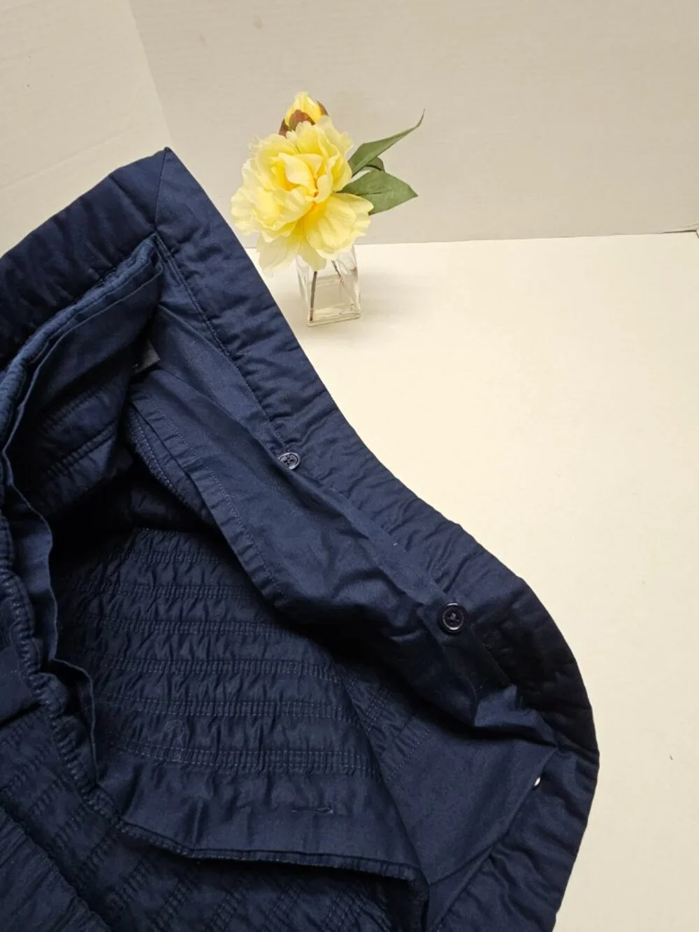 Ralph Lauren Home Dark Navy Blue Quilted Greenwich Quilt Coverlet + 2 Euro Shams